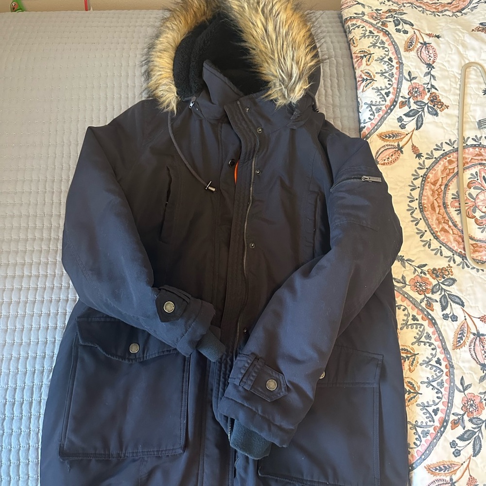 RACHEL Rachel Roy Navy Puffer Jacket